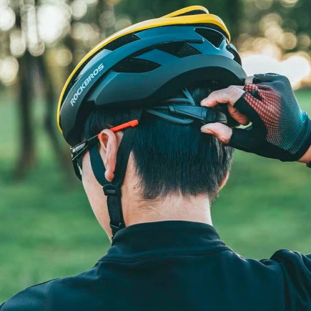 Casco da bicicletta Rockbros 10110004005 Taglia L (58–61 cm) / M (55–59 cm) Giallo/Nero L-3