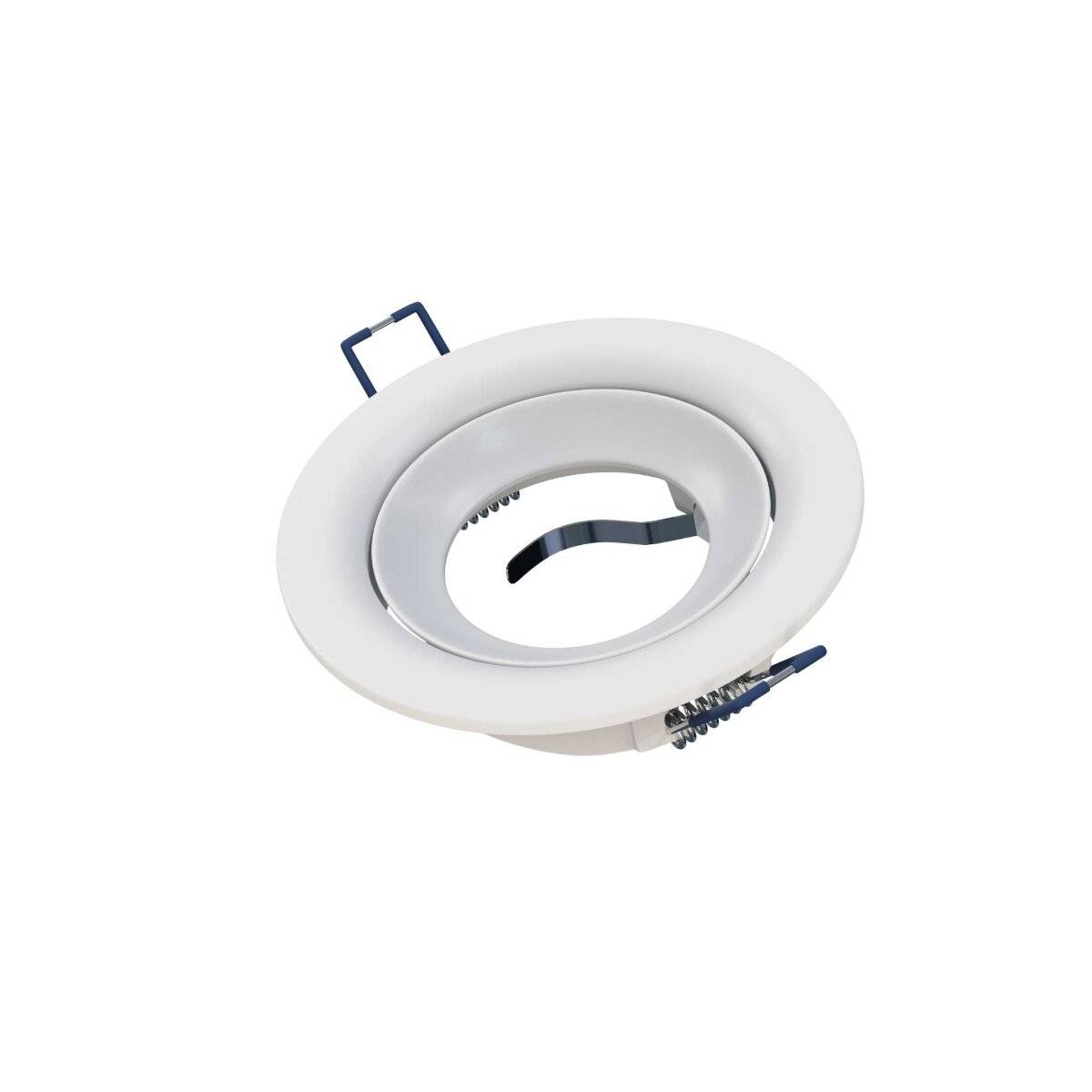 Cornice da incasso LED Labs LUCA per plafoniera GU10 IP20 rotonda Ø 65 mm foro bianco-0