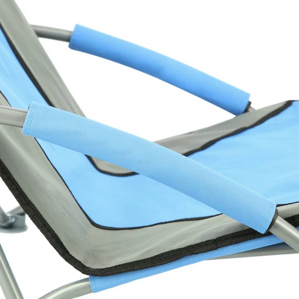 Sedia da campeggio NILS CAMP NC3035 – Sedia pieghevole da esterno con borsa per il trasporto, colore azzurro-3