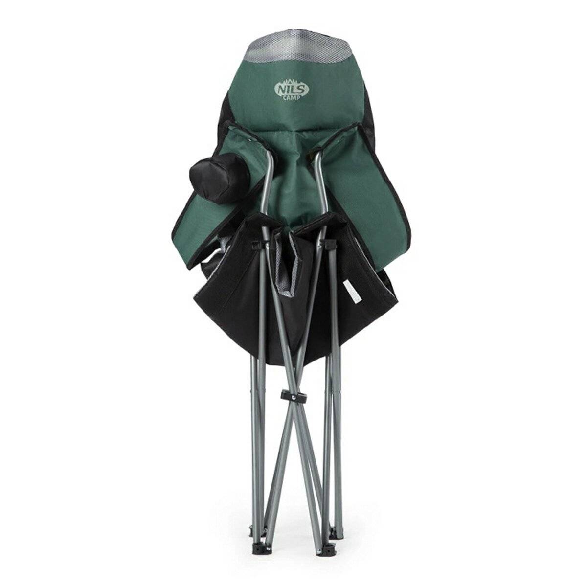 Sedia da campeggio NILS NC3080 – Sedia da esterno pieghevole, sedia da pesca con borsa per il trasporto, verde-4