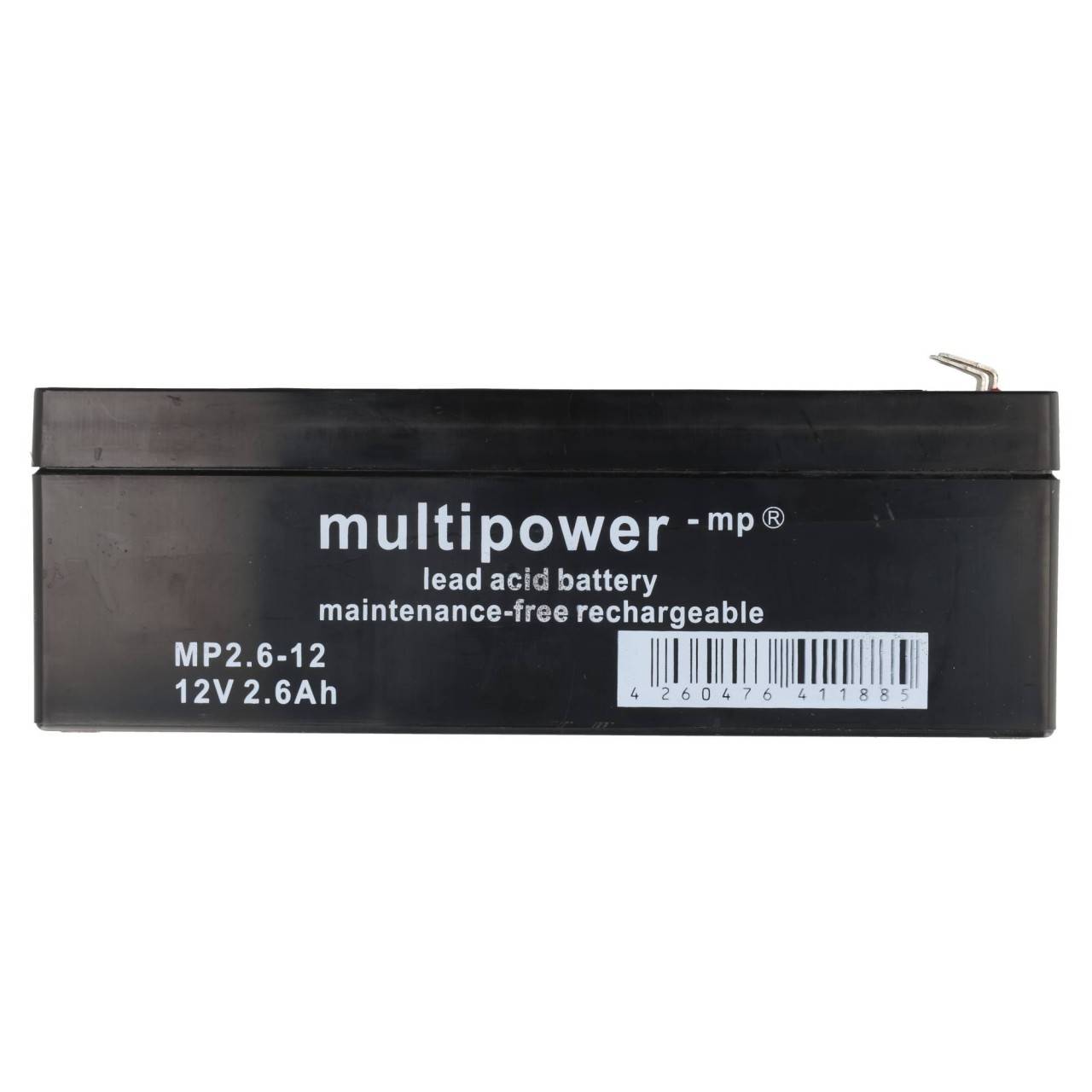 Batteria al piombo multipotenza MP2.6-12 AGM, standard, Faston 4.8 mm, MP2.6-12-3