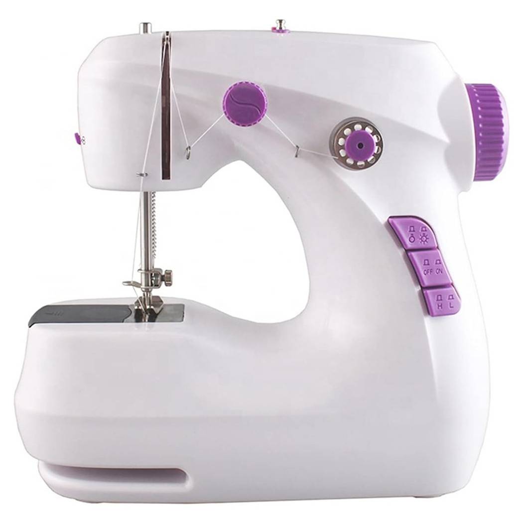 Macchina Da Cucire Elettrica Portatile Multifunzionale Uso Domestico Funzione Taglio Filo --0