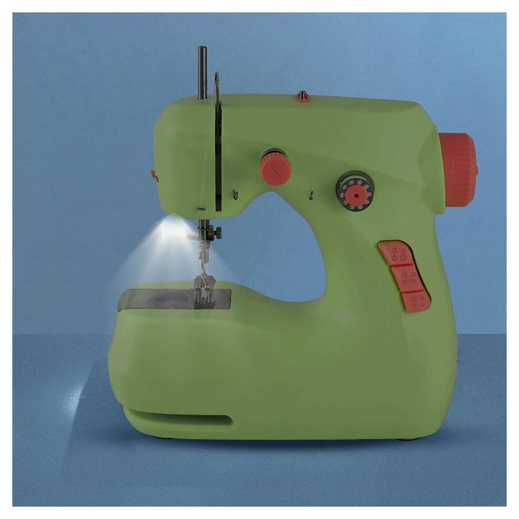 Macchina Da Cucire Elettrica Portatile Multifunzionale Uso Domestico Funzione Taglio Filo --2