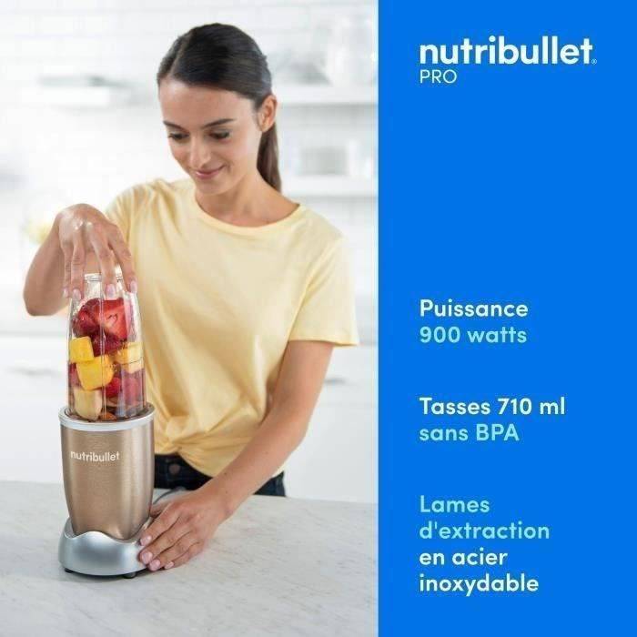 NutriBullet NB907CP frullatore 0.946 L Frullatore per cottura 900 W Nero. Oro-1