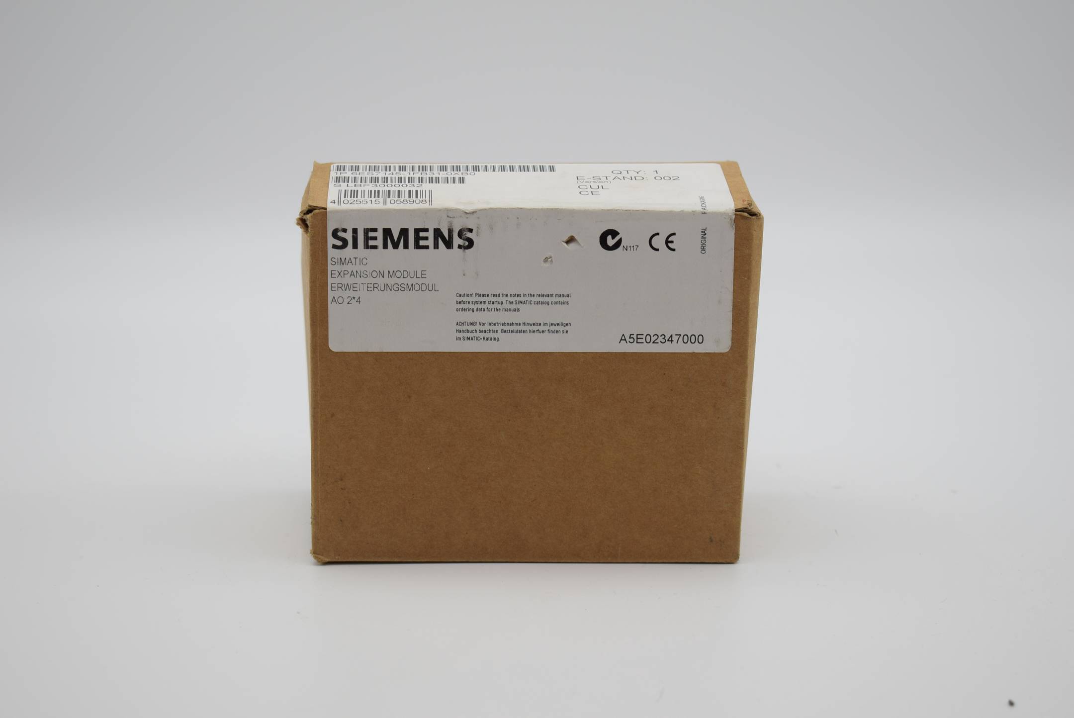 Pezzo di ricambio - SIMATIC DP, modulo di espansione EM 145 per ET 200X, IP66/67 2AO, +/-10V, 11-1