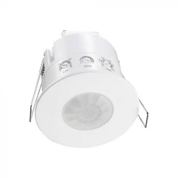 V-TAC Sensore di Movimento Rilevamento 360° da Incasso Bianco (600W) IP54