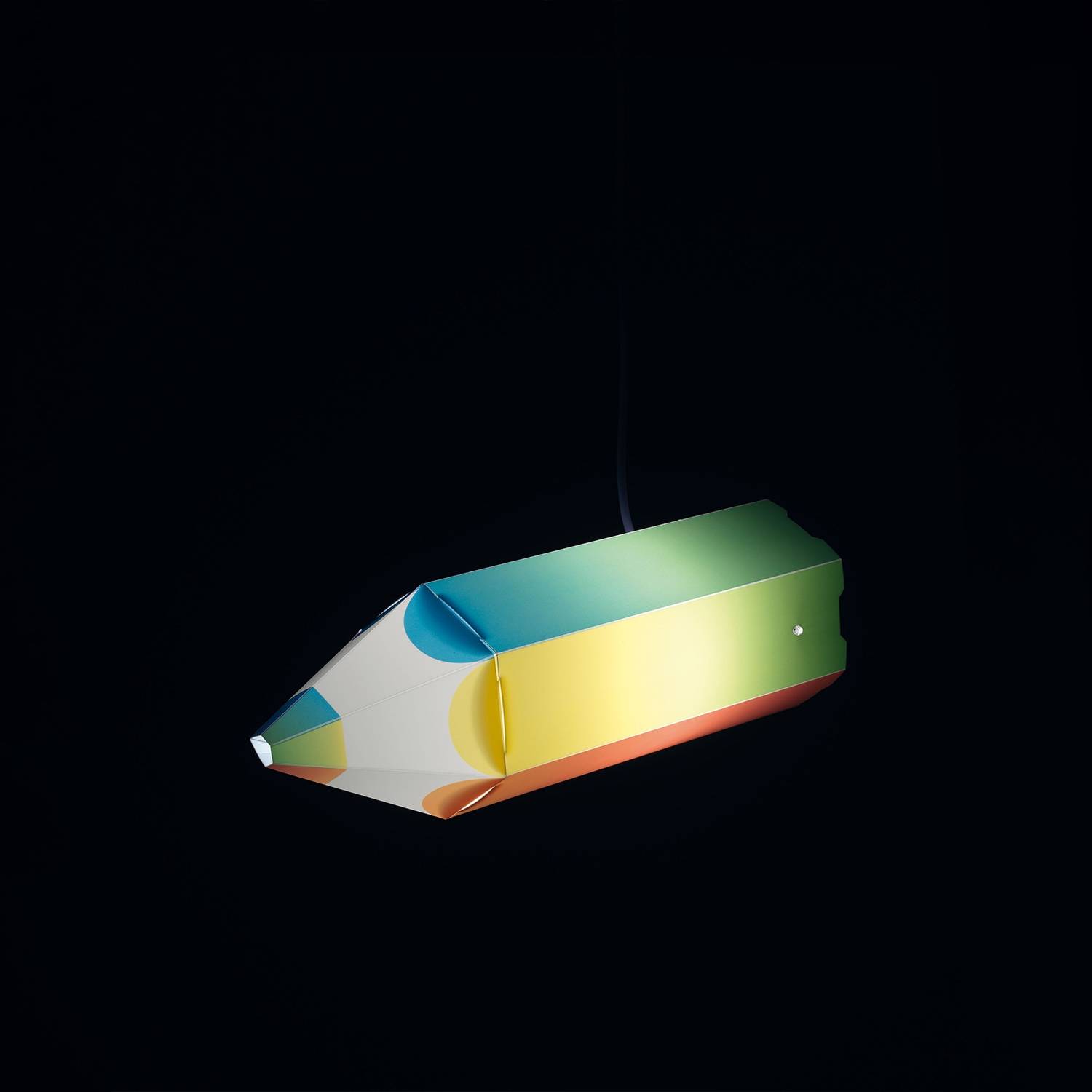 Sospensione Moderna Pin Pen Polilux ® Grafica Arcobaleno 1 Luce E27-0