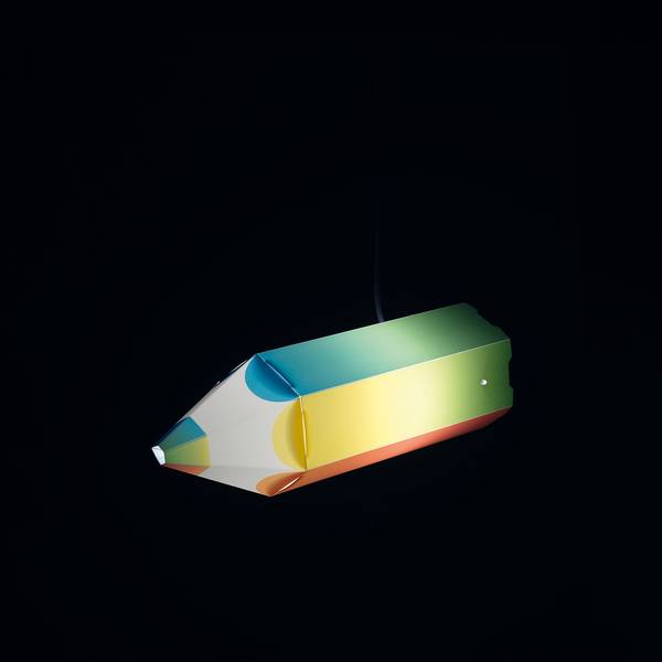 Sospensione Moderna Pin Pen Polilux ® Grafica Arcobaleno 1 Luce E27