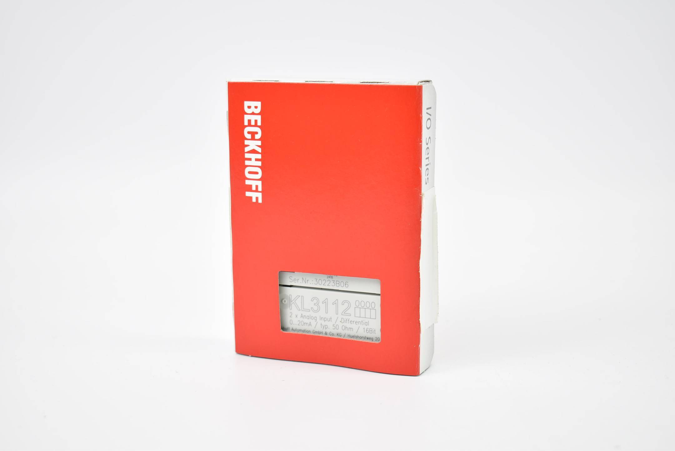 Morsetto bus Beckhoff a 2 canali, ingresso analogico 0-20mA a 16 bit KL3112 (KL 3112)