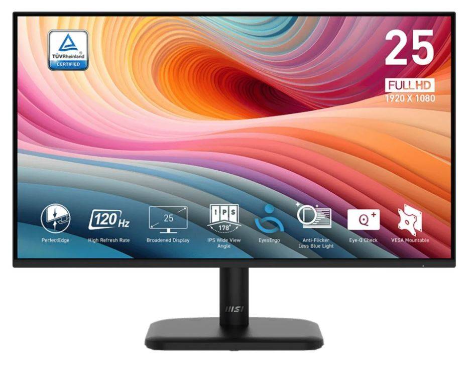 MSI PRO MP251LDE E2 LED-Monitor 24.5" (62cm) IPS 120Hz HDMI (9S6-3PD2CM-035)-0