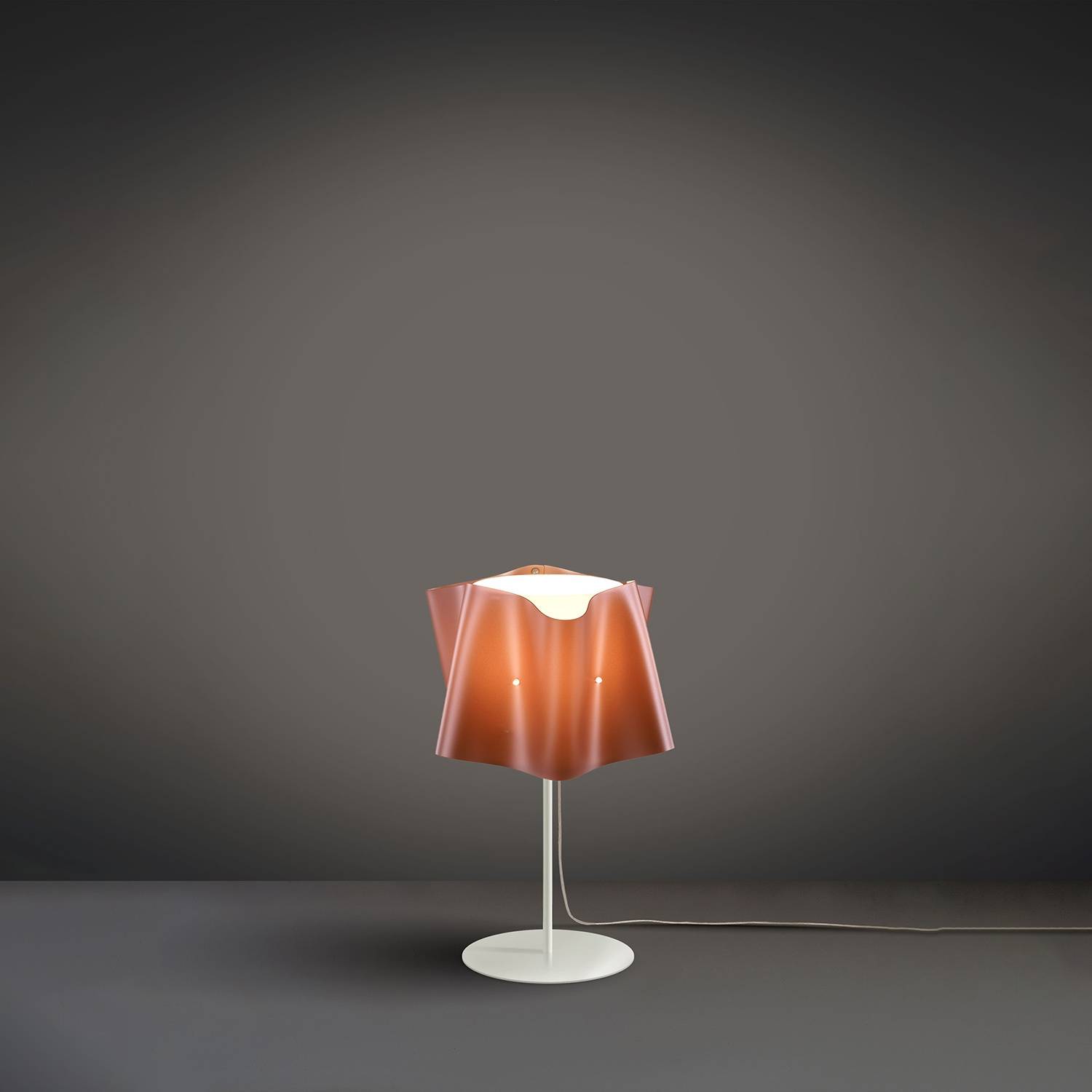 Lampada Da Scrivania-Ufficio Moderna Folio Polilux ® Rame E Metallo 1 Luce E27-1