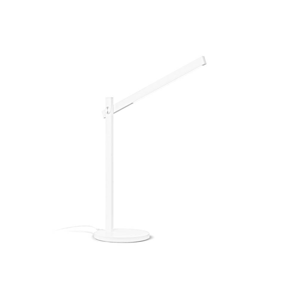 Lampada Da Scrivania-Ufficio Moderna Pivot Alluminio Bianco Led 7,5W Cct-0
