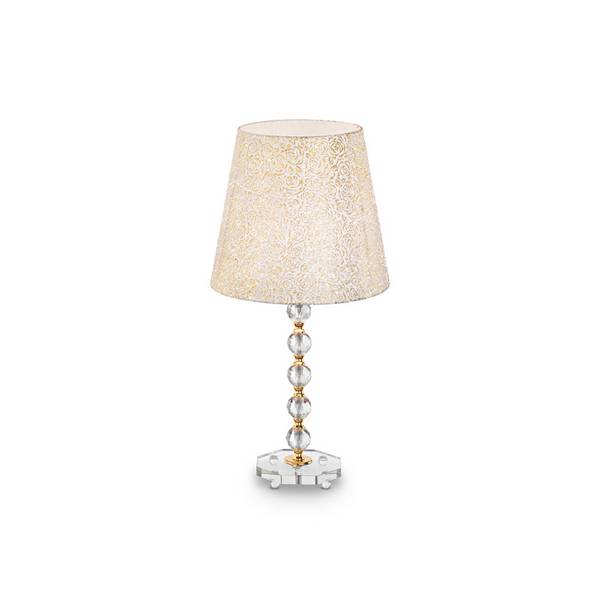 Lampade Da Scrivania - Ufficio Classico Queen Metallo Oro 1 Luce E27 Big