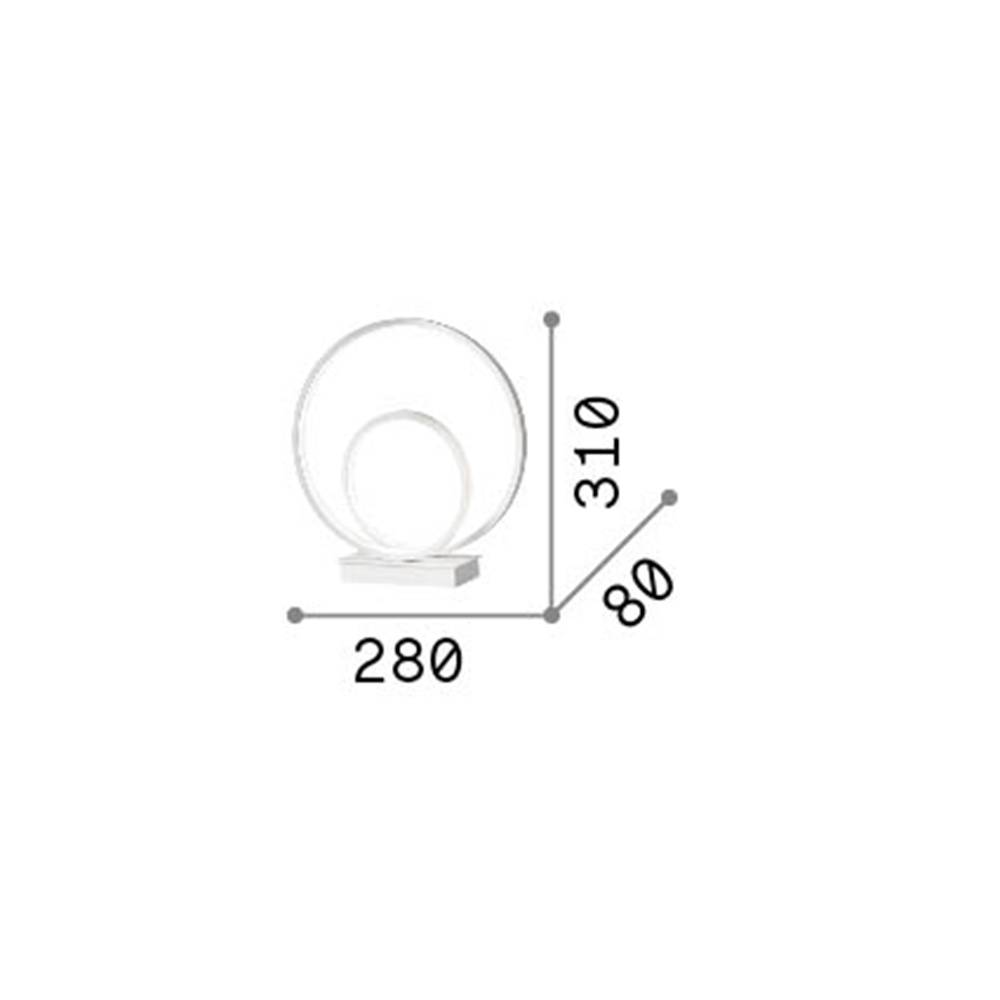 Lampada Da Scrivania-Ufficio Moderna Oz Metallo Nero Led 23W 3000K Luce Calda-1