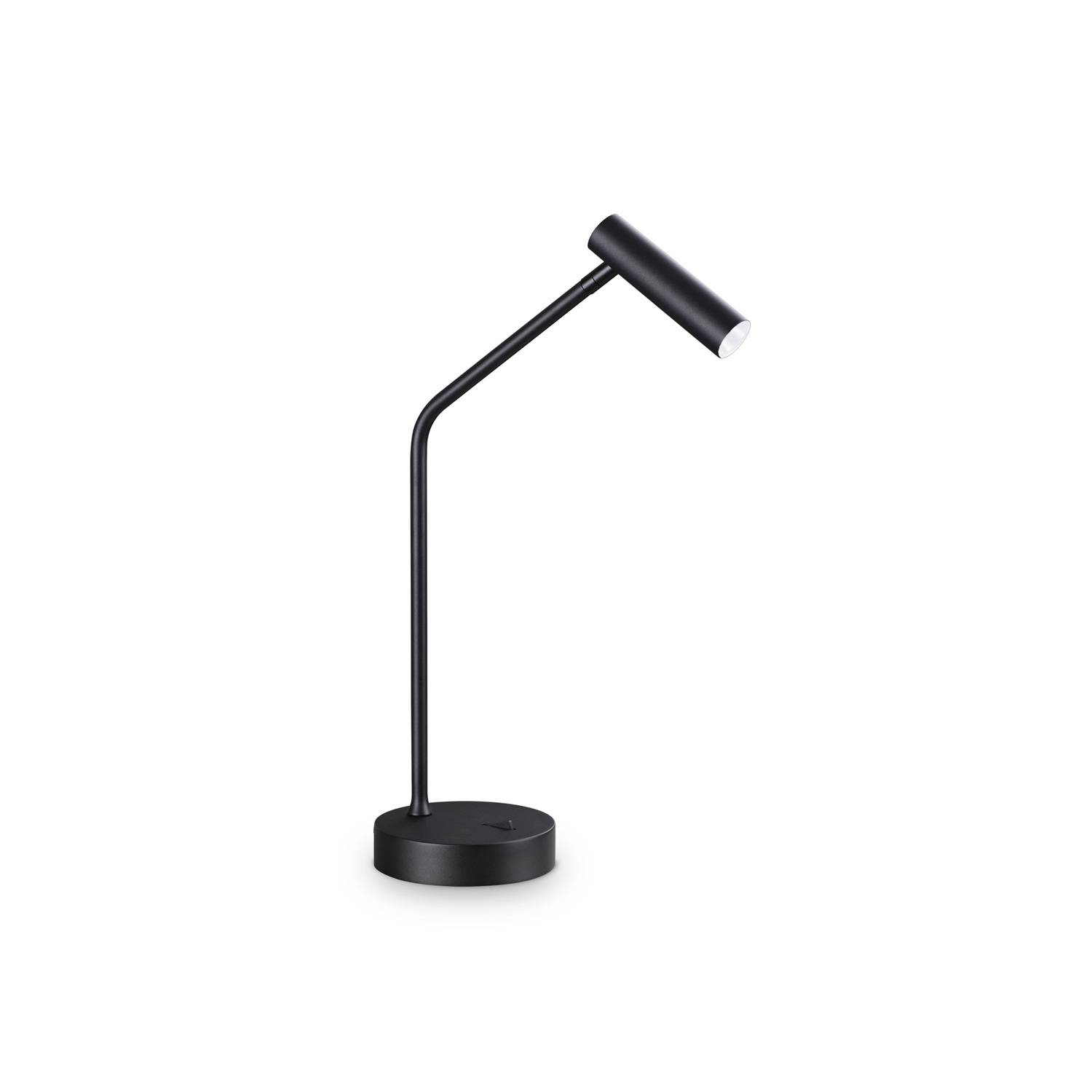 Lampada Da Tavolo Contemporanea Easy Metallo Nero Led Integrato 3,5W 3000K Ip20-0