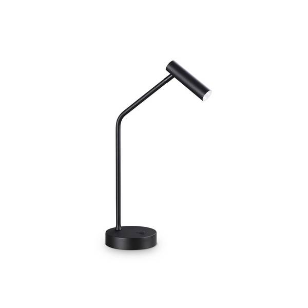 Lampada Da Tavolo Contemporanea Easy Metallo Nero Led Integrato 3,5W 3000K Ip20