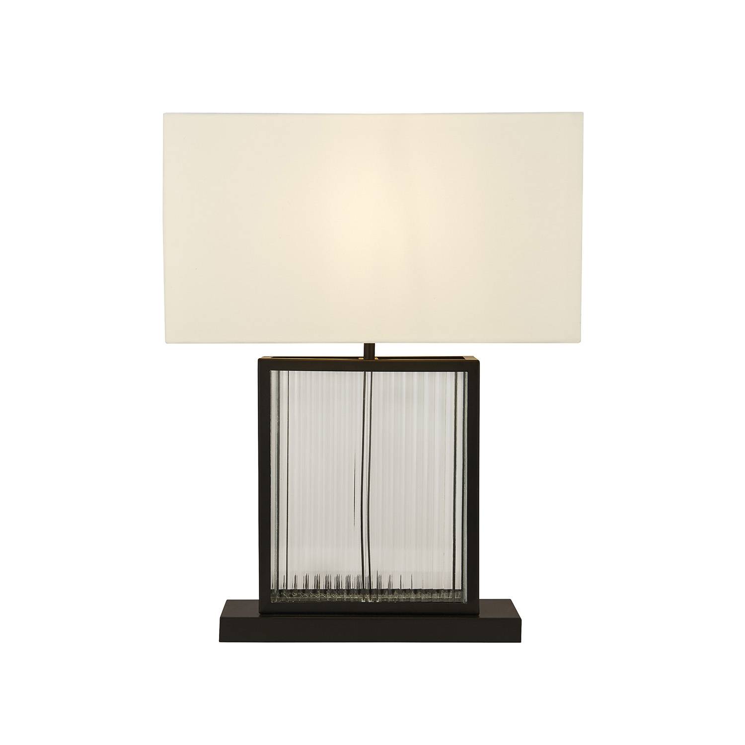 Lampada Scrivania Contemporanea Clarendon Acciaio Nero Vetro Bianco 1 Luce E27-0