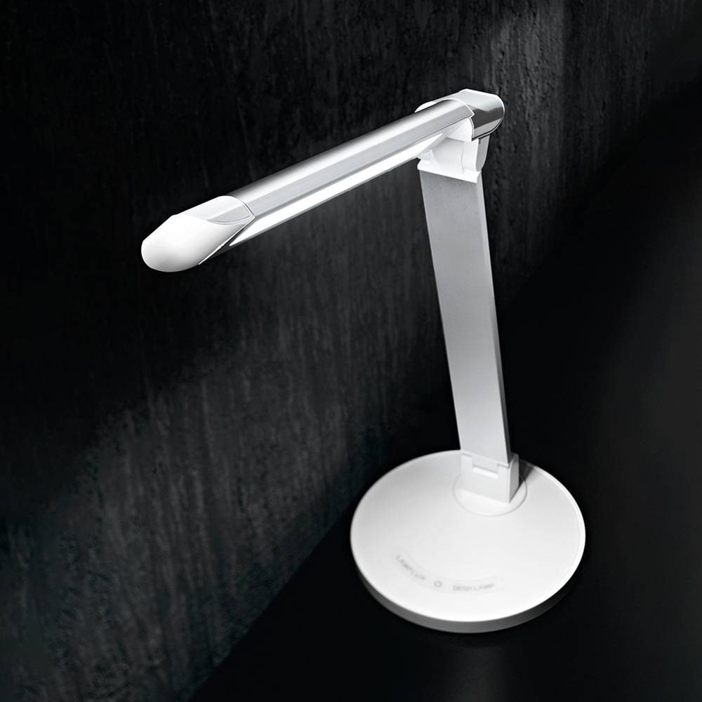 Lampada Da Scrivania In Alluminio Moderna Hal Bianco Satinato Led-1