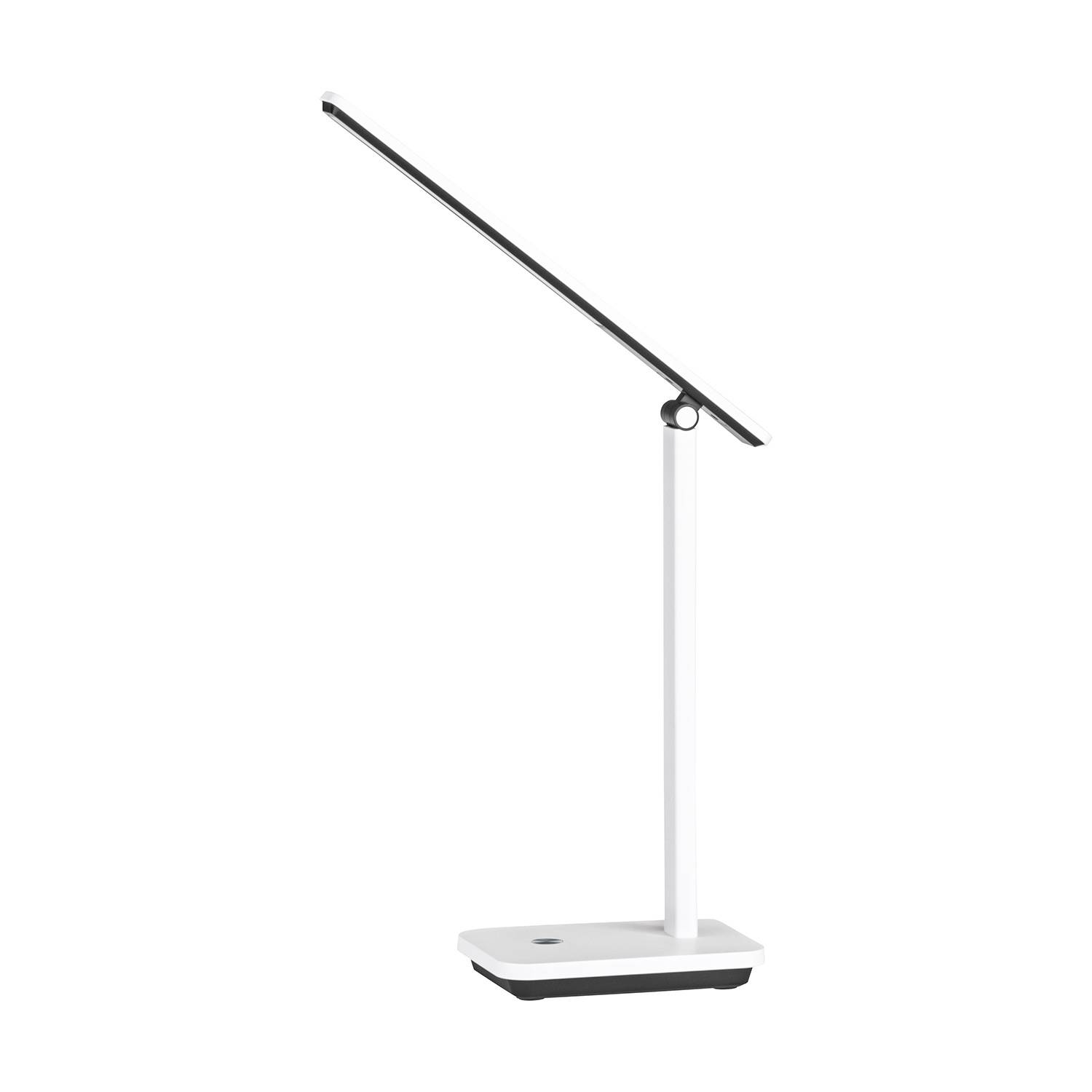 Lampada Da Tavolo Minimal Iniesta Policarbonato Bianco Luce Led Integrato 3,6W-0