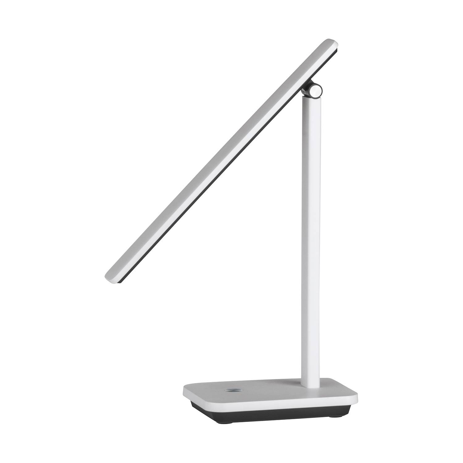 Lampada Da Tavolo Minimal Iniesta Policarbonato Bianco Luce Led Integrato 3,6W-3
