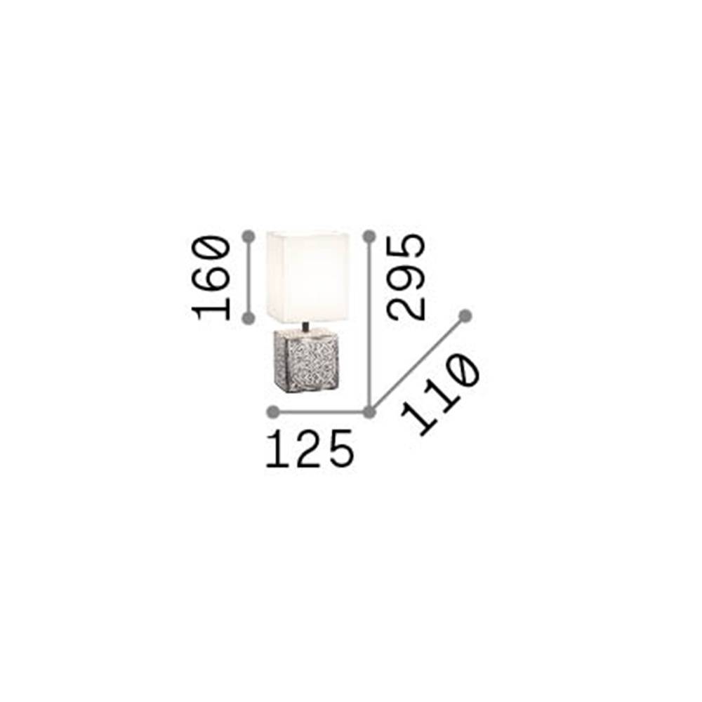 Lampade Da Scrivania Shabby Chic - Provenzale Kali'-1 Metallo Bianco 1 Luce E14-2