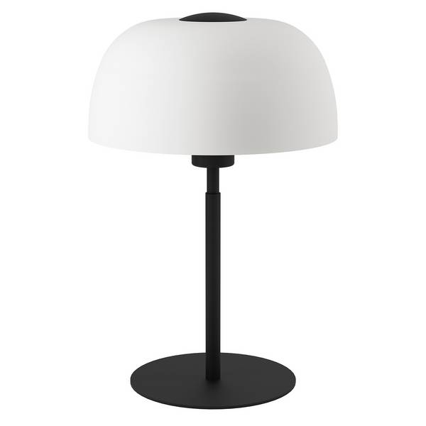 Lampada Da Tavolo Contemporanea Solo 2 Acciaio Nero 1 Luce E27 Ip20