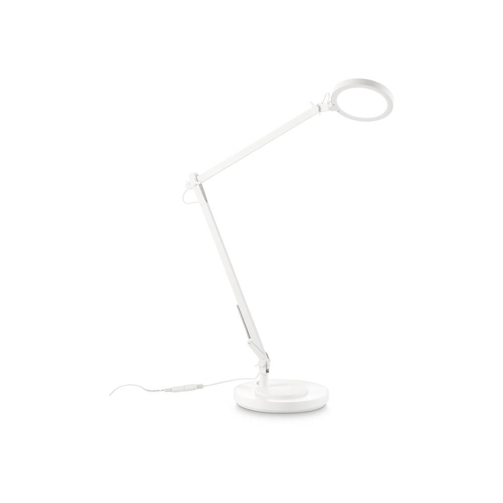 Lampada Da Scrivania Moderna Futura Alluminio-Plastiche Bianco Led 12,5W 4000K-0