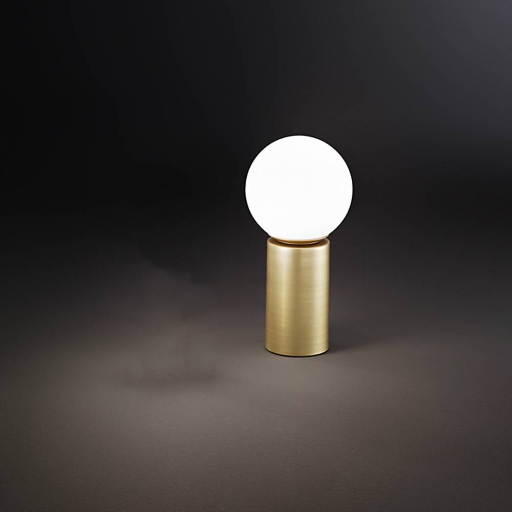Lampada Da Scrivania Contemporanea Birillo Oro 1 Luce E14 Grande-0