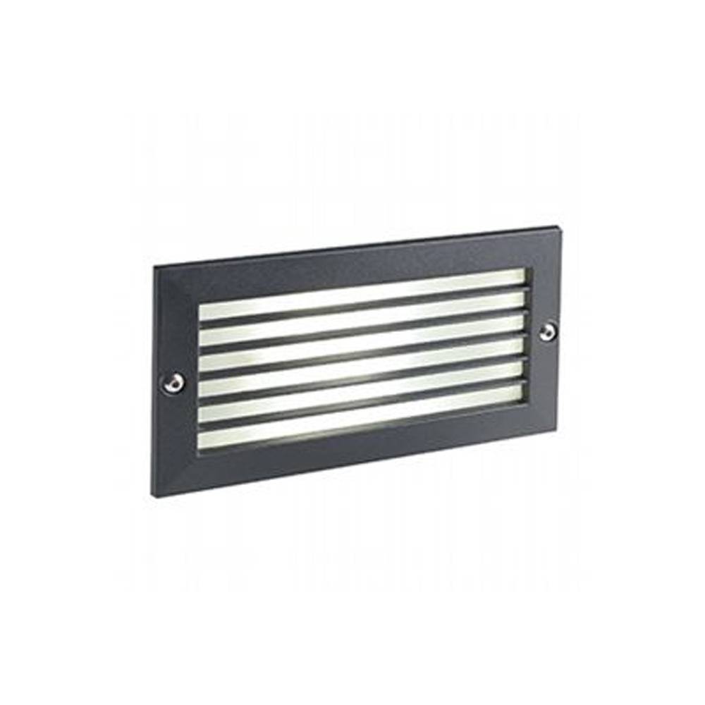 Segnapasso Esterno Incasso Chiuso Escape Alluminio E Vetro Nero Led 10W 3000K-0