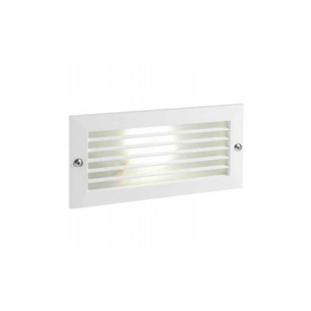Segnapasso Esterno Incasso Chiuso Escape Alluminio E Vetro Bianco Led 10W 4000K-0