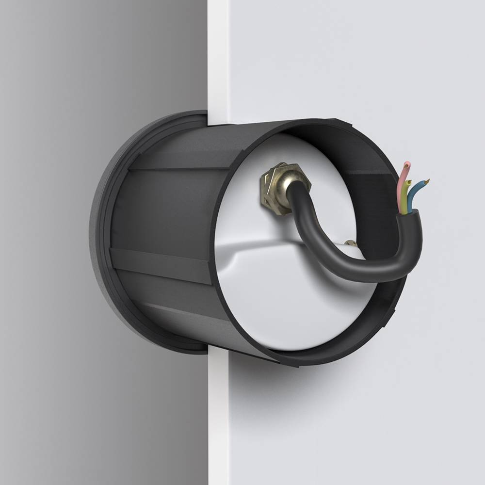 Segnapasso Moderno Da Esterno Alluminio Nero Luce Led 3W Ip54-2