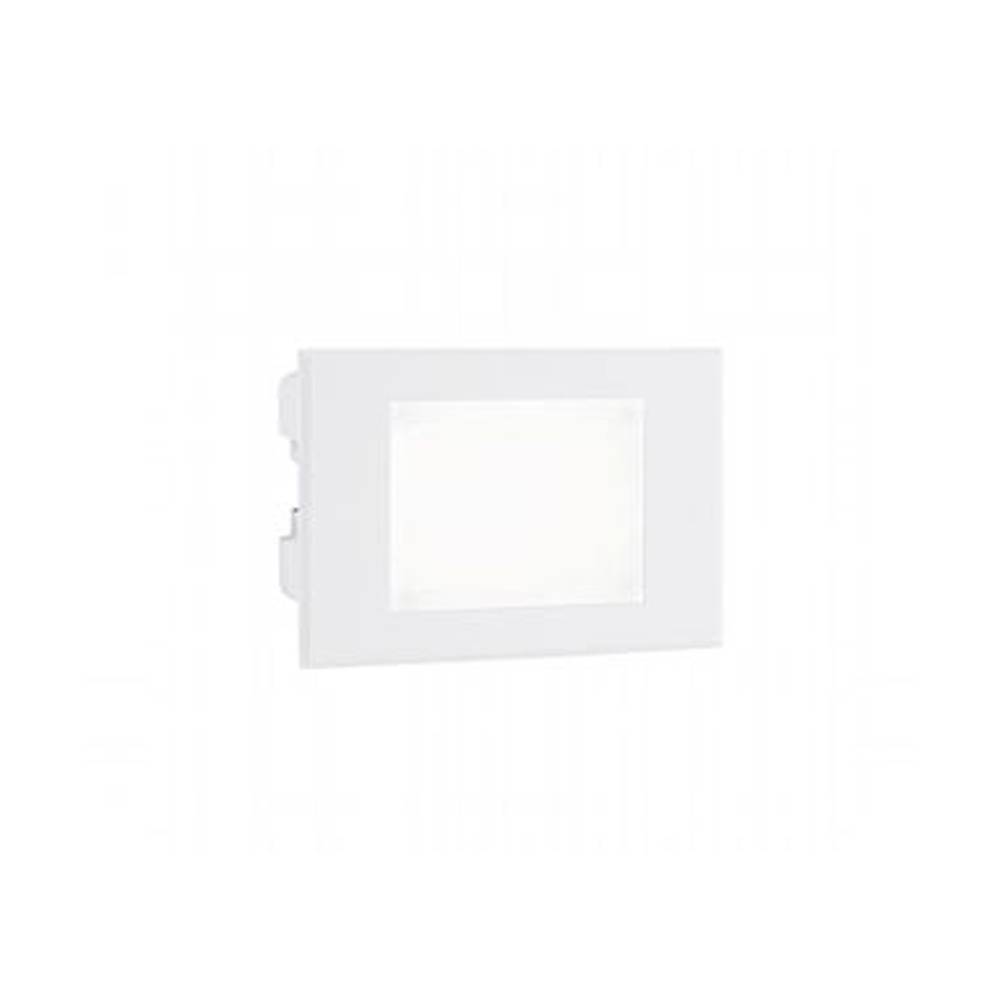 Segnapasso Aperto Da Esterno Moderno Spina Alluminio E Vetro Bianco Led 3W 4000K-0