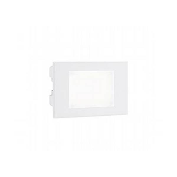 Segnapasso Aperto Da Esterno Moderno Spina Alluminio E Vetro Bianco Led 3W 4000K