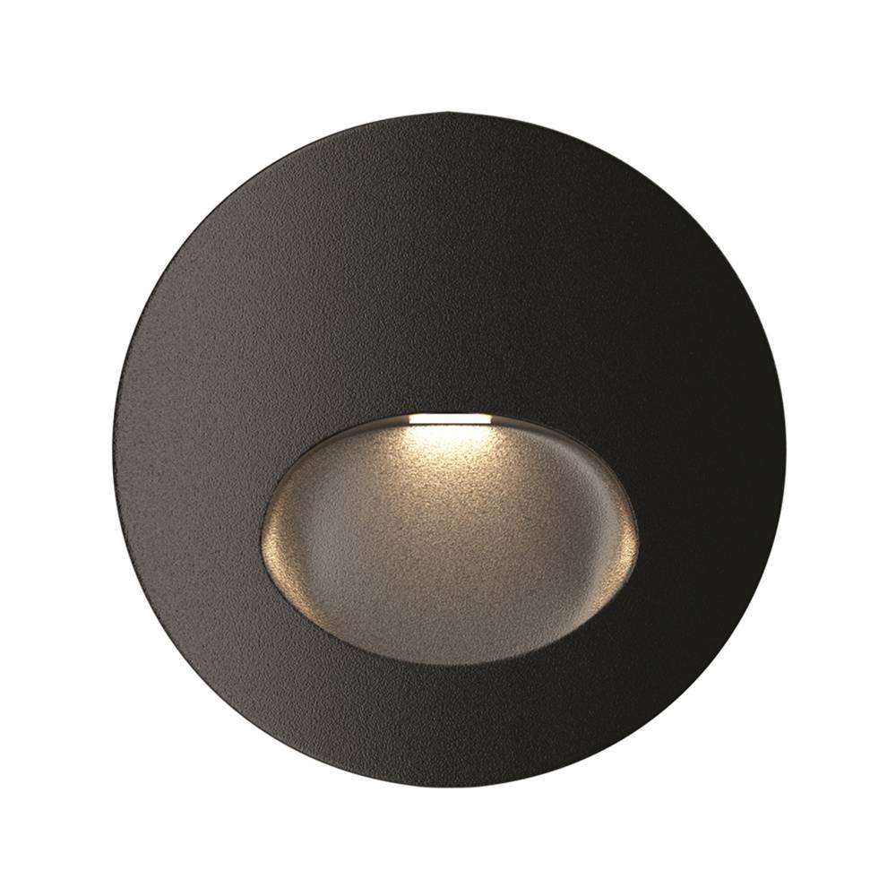 Segnapasso Moderno Per Esterno Alluminio Nero Luce Led 3W Ip54-0