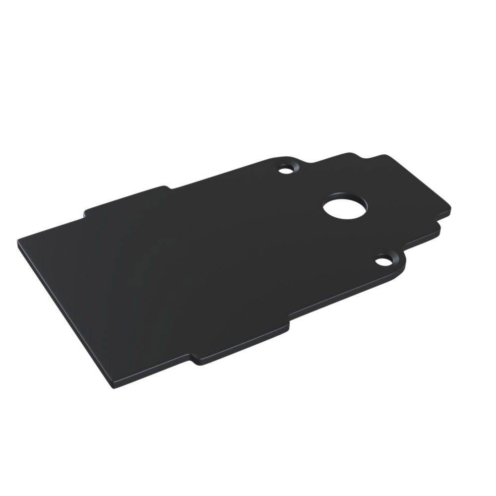 Piastra Moderna Per Binario Da Incasso Alluminio Nero-0