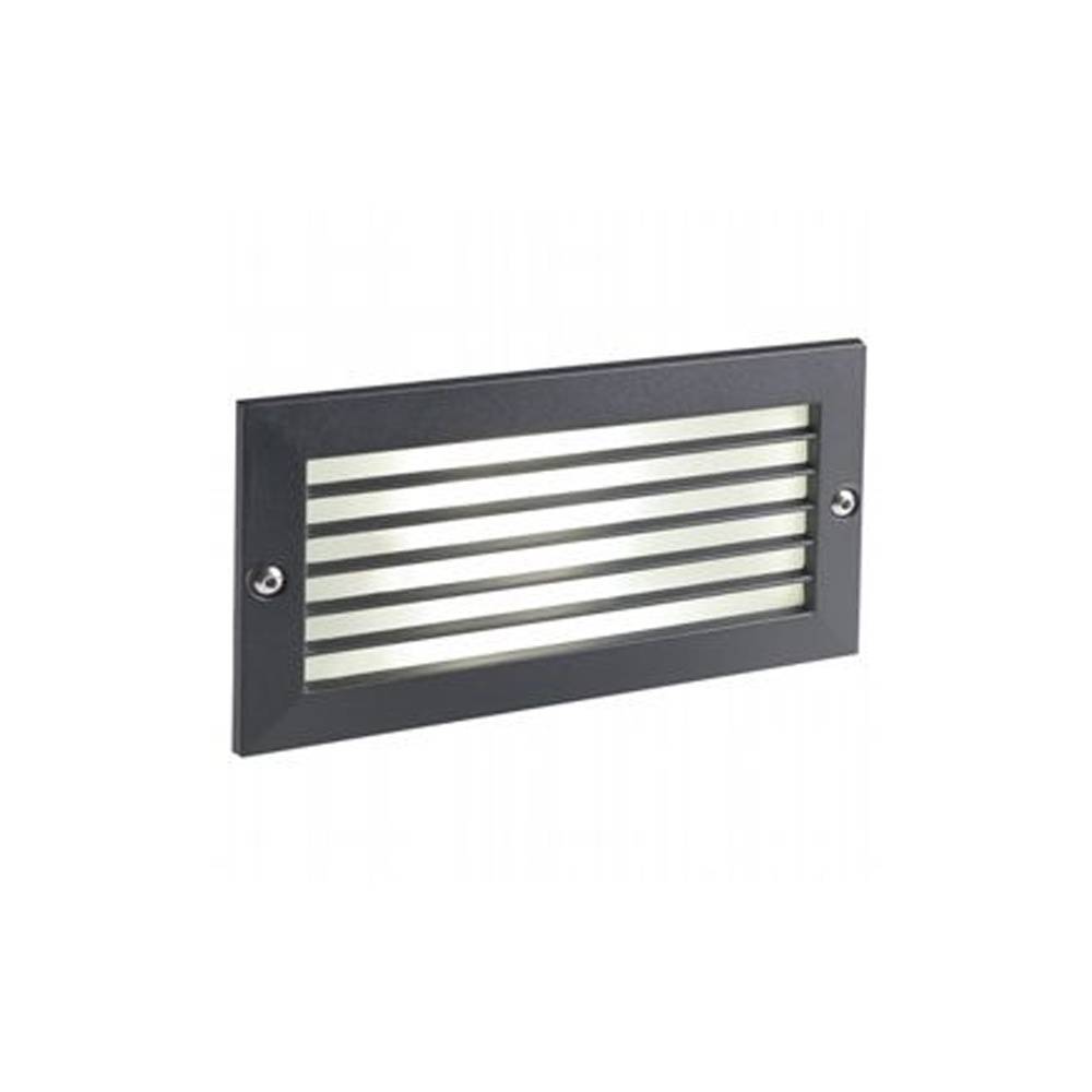 Segnapasso Esterno Incasso Chiuso Escape Alluminio E Vetro Nero Led 10W 4000K-0