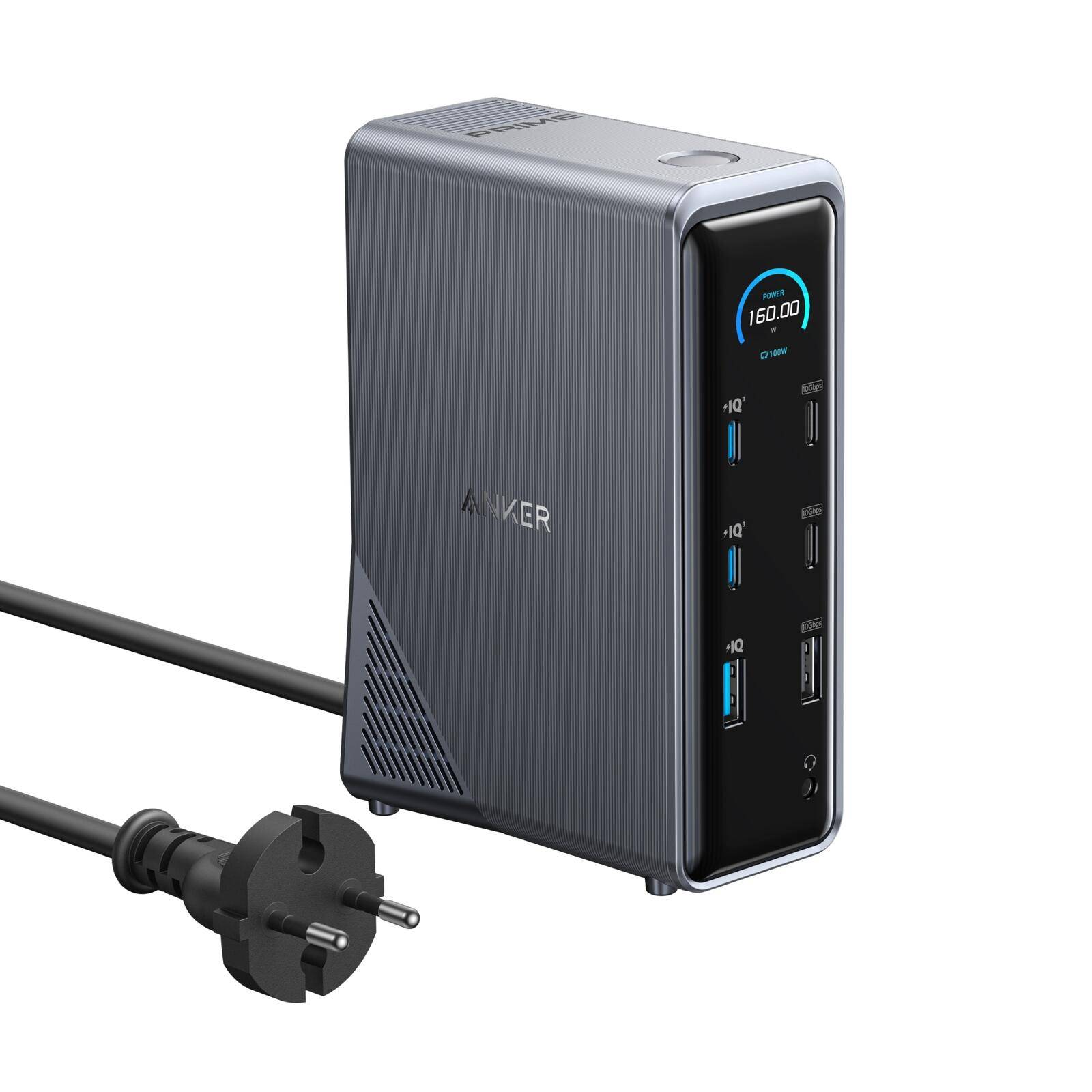 Anker Innovations Prime 14-in-1 160W Ladedock 2x USB-C 100W 10Gbit 1x USB-A (A83B63A1)-0