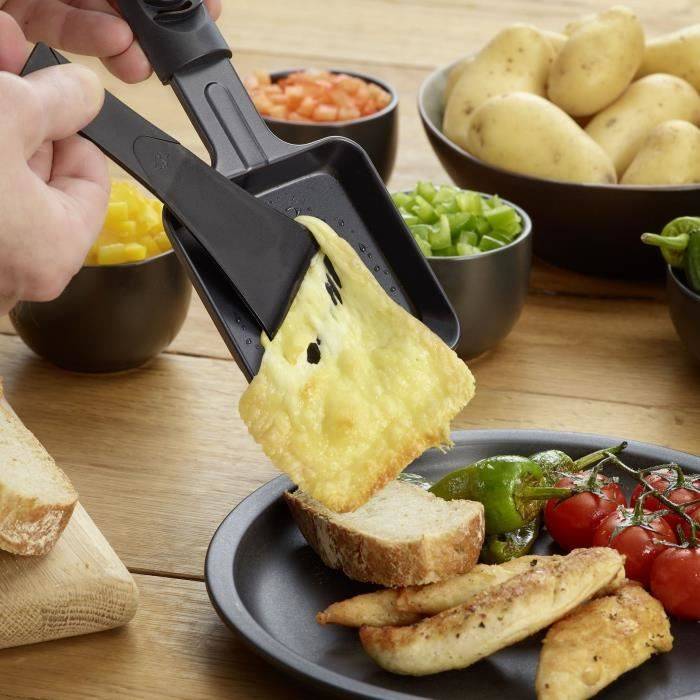Macchina per raclette - SEVERIN - RG9670 - 8 persone - Piastra di cottura antiaderente grande 41,7 x 26,3 cm - 1400 W --1