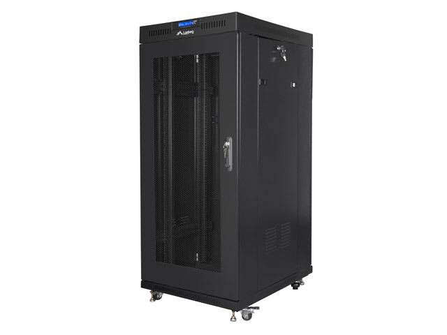 Rack di installazione 19 15u 800x1000 Porta perforata LCD nera (pacchetto piatto)-2