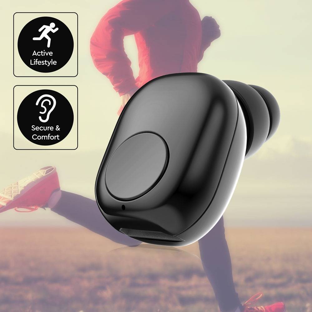 V-TAC Auricolare Bluetooth 55mAh Colore Nero-3