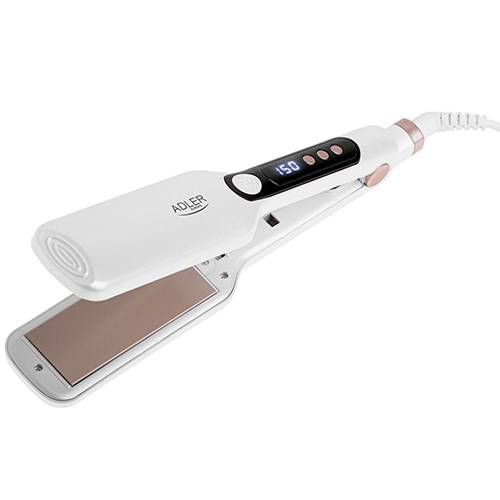 Piastra per capelli Adler AD 2325 con display LCD e rivestimento in ceramica - 7 impostazioni di temperatura-0