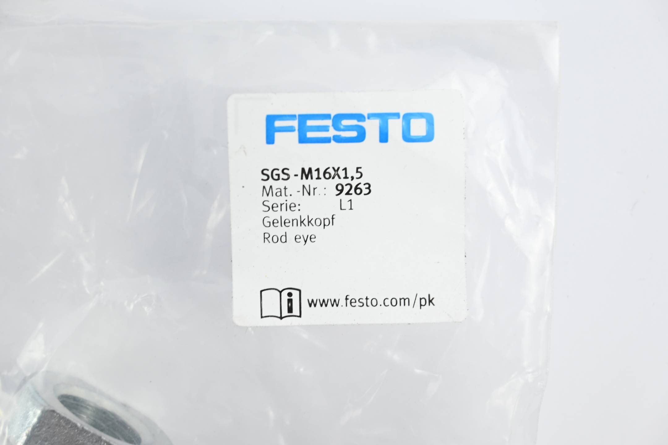 FESTO - 9263 - Festo Gelenkkopf SGS-M16X1,5 | 9263-1