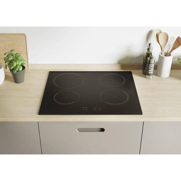 Candy CI642C-E1 Idea - Piano cottura induzione, 59 cm, 4 zone, funzione Booster, Power Management, controlli touch, Nero-1