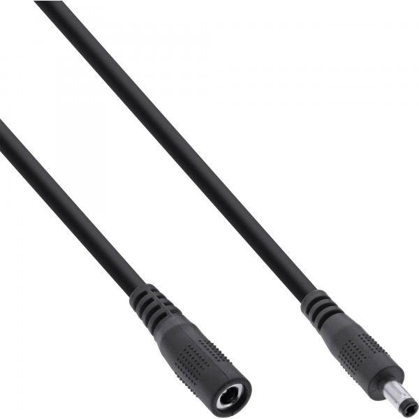 InLine Verlängerungskabel - DC Stecker 4,0x1,7mm - schwarz - 1m