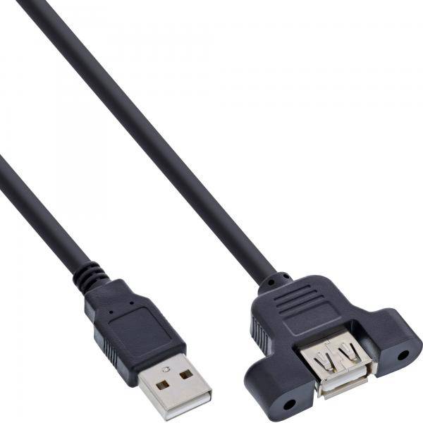 Cavo USB 2.0 InLine 120 pezzi - spina A alla presa A - 0,6 m-0