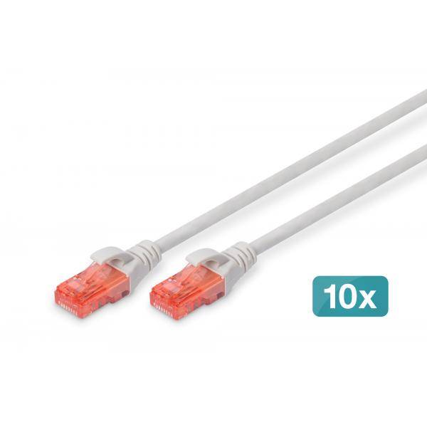 DIGITUS CAT 6 U/UTP Patchkabel - LSZH, 10 Stück-0