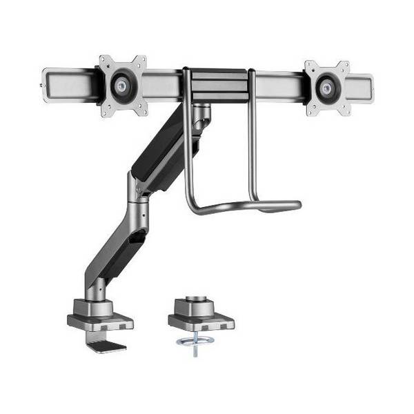 Conceptronic Supporto da Tavolo per Monitor a Schermo Piatto 32'' Nero Scrivania