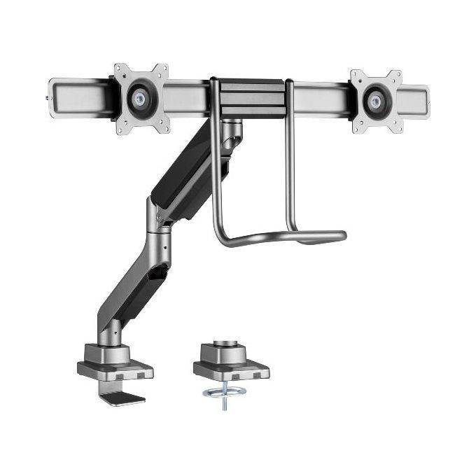 Conceptronic Supporto da Tavolo per Monitor a Schermo Piatto 32'' Nero Scrivania-0