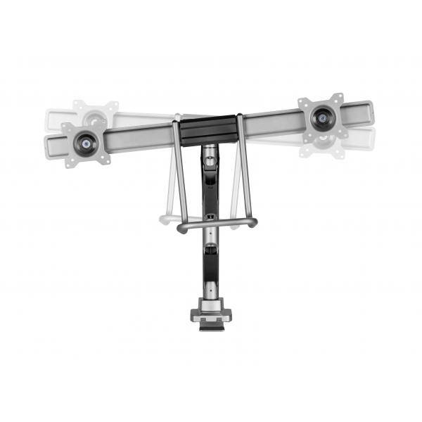 Conceptronic Supporto da Tavolo per Monitor a Schermo Piatto 32'' Nero Scrivania-2