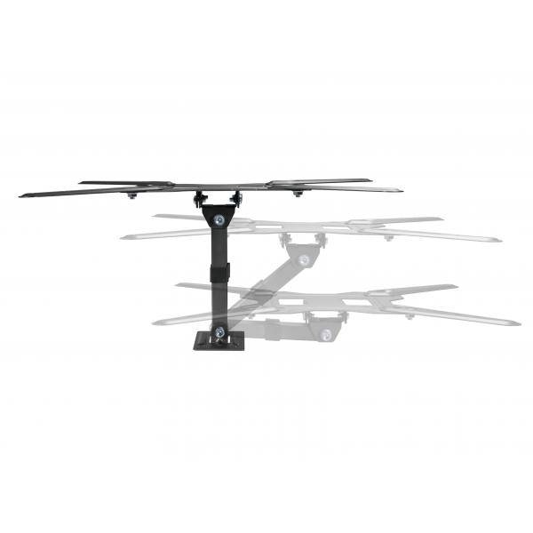 Equip Supporto TV Parete 23-55'' Full Motion VESA 400x400 Girevole Inclinabile 30kg-3